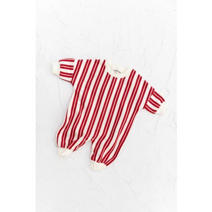 Red/Pink Stripe Lounge Suit