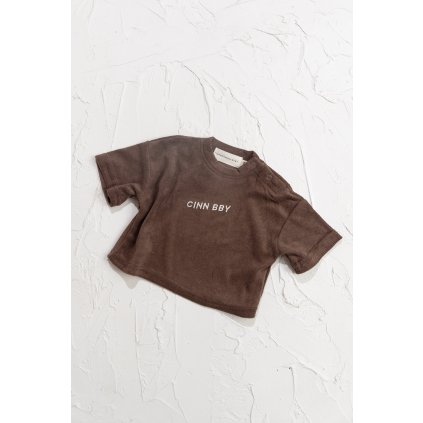 Terry Towelling Tee - Dark Chocolate