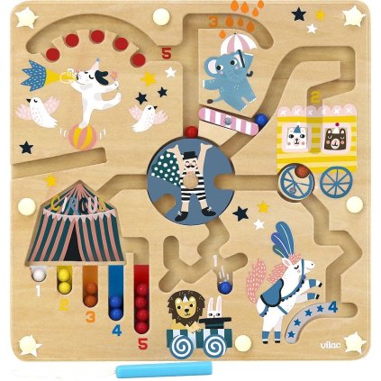 Magnetický labyrint cirkus Michelle Carlslund | Vilac