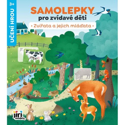Samolepky pro zvídavé děti Zvířata a jejich mláďata Jiri Models