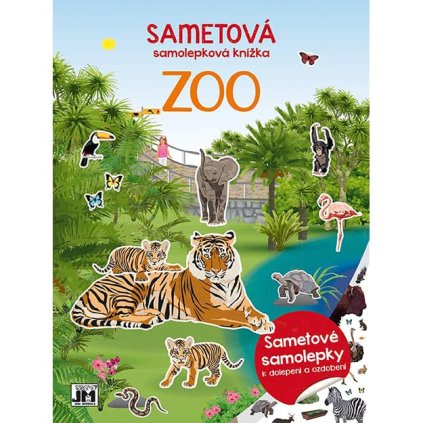 Sametová samolepková knížka Zoo Jiri Models
