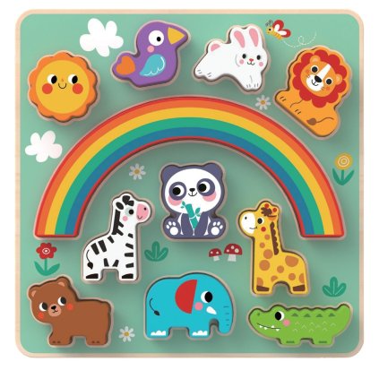 Balanční puzzle se zvířátky 2 v 1 | 2Kids Toys