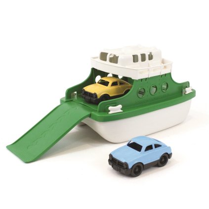 Trajekt zeleno-bílý s autíčky | Green Toys