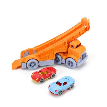 Kamion se 2 závodními auty | Green Toys