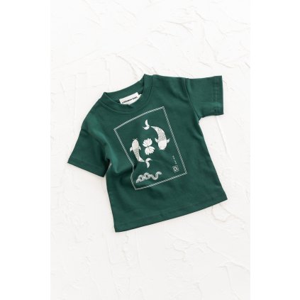 Happy Little Koi Tee Olive