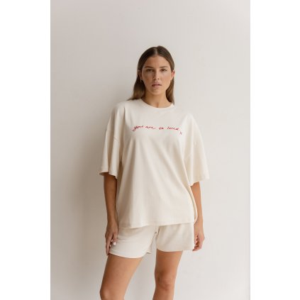 Womens You Are So Loved Tee - Off White