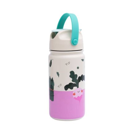 Izolovaná nerezová láhev pro děti Veggie Pals 420ml | The Cotton Cloud