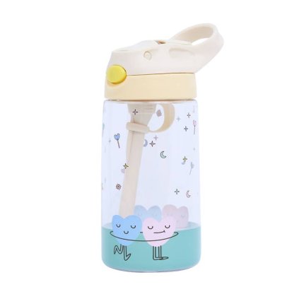 Dětská tritanová láhev na vodu s motivem tančících srdíček 480ml | The Cotton Cloud