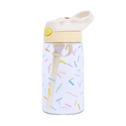Dětská láhev na vodu z tritanu s konfetami 480ml | The Cotton Cloud