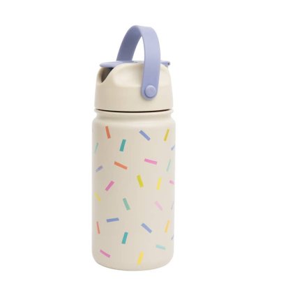 Izolovaná dětská láhev z nerezové oceli s konfetami 420ml | The Cotton Cloud