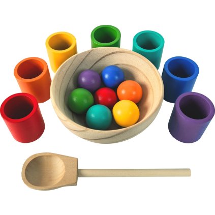 Duhové kuličky a kalíšky 7 barev | 2Kids Toys