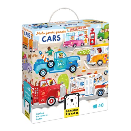 Auta moto jumbo puzzle 3+ | Banana Panda