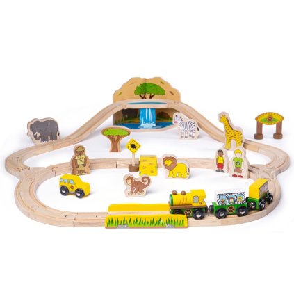 Dřevěná vláčkodráha Safari | Bigjigs Rail