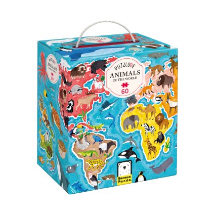 Zvířata z celého světa puzzle 4+ | Banana Panda