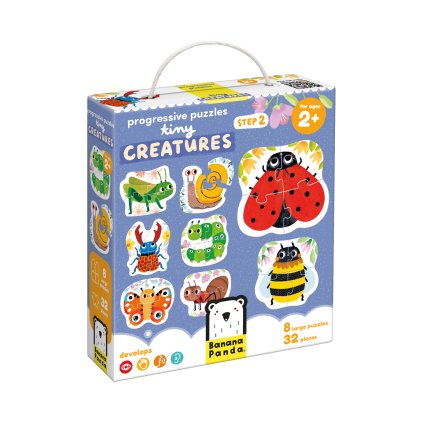 Malí tvorečci - progresivní puzzle 2+ | Banana Panda