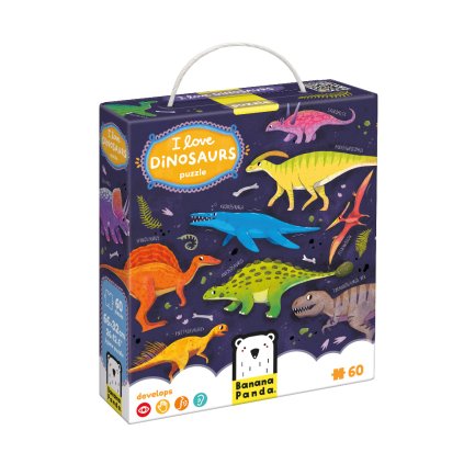 Miluji dinosaury puzzle 4+ | Banana Panda