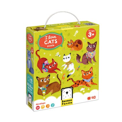 Miluji kočičky puzzle 3+ | Banana Panda