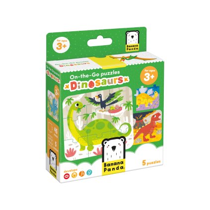 Dinosauři - Cestovní puzzle 3+ | Banana Panda