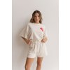 Womens Basic Shorts - Off White