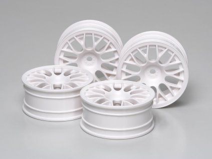 Tamiya 53468 24 mm WHITE MESH WHEELS (OFFSET+2) (4)
