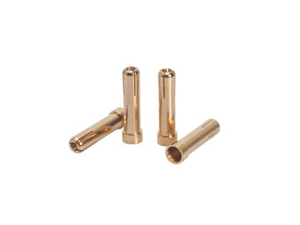 LRP 5mm to 4mm Gold Works Team adapter plug (4 pcs.)