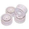 Tamiya 51021 26mm Rally dish Wheels (white) (4)