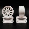 Tamiya 22067 TH 10-SPOKE WHEELS (WHITE) (24mm WIDTH, OFFSET 0)