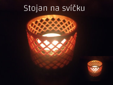 Originální stojan na svíčku