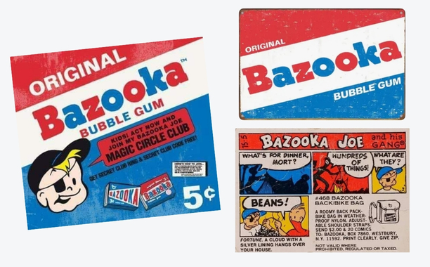 Bazooka: Americká žvýkačková legenda s komiksem uvnitř historie