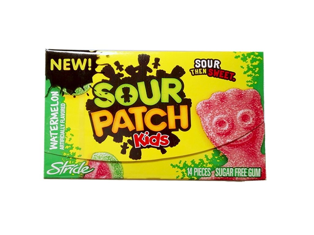 Sour Patch Kids Extreme Watermelon Gum 37g Tuzexovky.cz