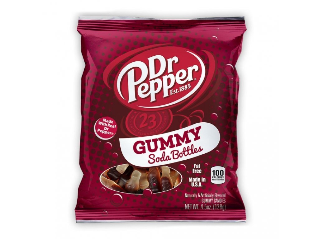 Dr Pepper Gummy Soda Bottles 127g