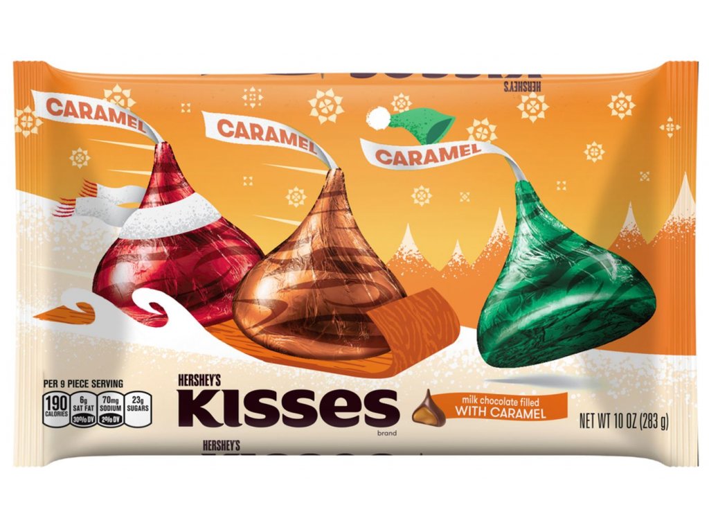 Hershey's Kisses Milk Chocolate with Caramel 283g Tuzexovky.cz