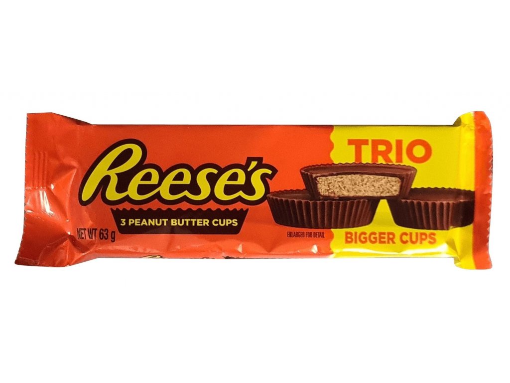 Reese's 3 Peanut Butter Cups Trio Bigger Cups 63g