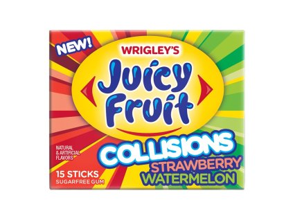 Wrigley's Juicy Fruit Collisions Strawberry Watermelon 49g