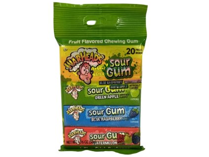 Warheads Sour Gum 4 pack 50g