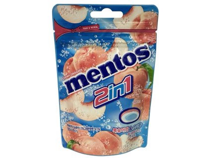 Mentos 2in1 Peach Soda Flavor 45g