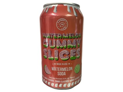 Candy Lips Watermelon Gummy Slices Soda 355ml