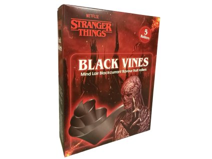 Stranger Things Black Vines Mind Lair Blackcurrant Fruit Rollers 60g