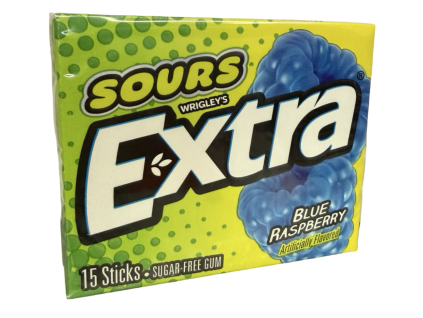 Wrigley's Extra Sours Blue Raspberry 40,5g