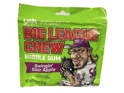 Big League Chew Bubble Gum Sour Apple 60g
