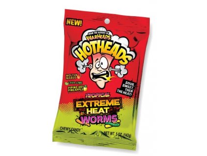 Warheads Hotheads Extreme Heat Worms Tropical 142g