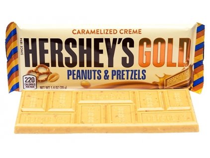 Hershey's Gold with Peanuts and Pretzels 39g