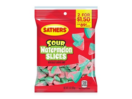 Sathers Sour Watermelon Slices 85g