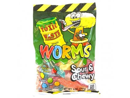 Toxic Waste Sour Gummy Worms 142g