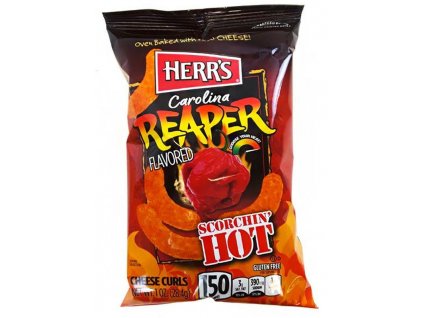 Herr's Carolina Reaper Flavoured Cheese Curls 28.4g