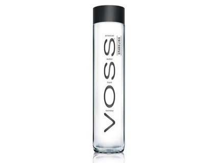 VOSS perlivá 800 ml SKLO