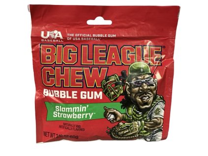 Big League Chew Bubble Gum Strawberry 60g