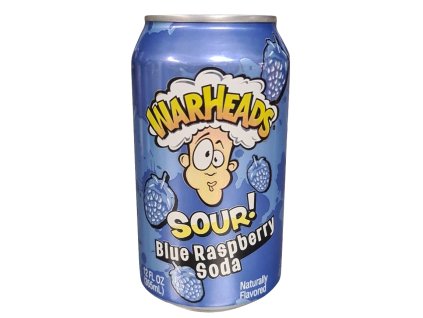 Warheads Sour Blue Raspberry Soda 355ml