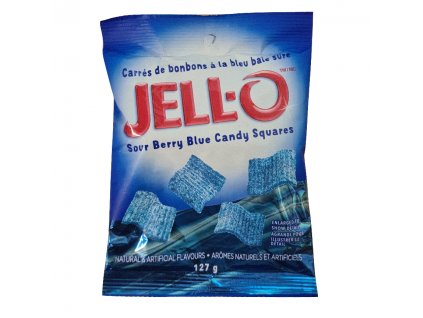 Jell o Sour Berry Blue Candy Squares 127g