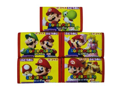 Super Mario Brothers Grape Chewing Gum 1ks 4g